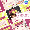 Pack de 6 Plantillas de Testimonios para Belleza | Canva Editable