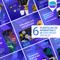 Pack de 6 Plantillas de Marketing e Inteligencia Artificial para Instagram | Canva Editable