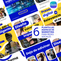 Pack de 6 Plantillas para Agencias de Marketing | Canva Editable